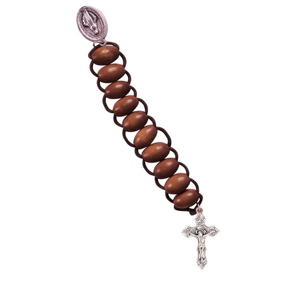 SINGLE DECADE CORD LADDER ROSARY - MIRACULOUS MEDAL